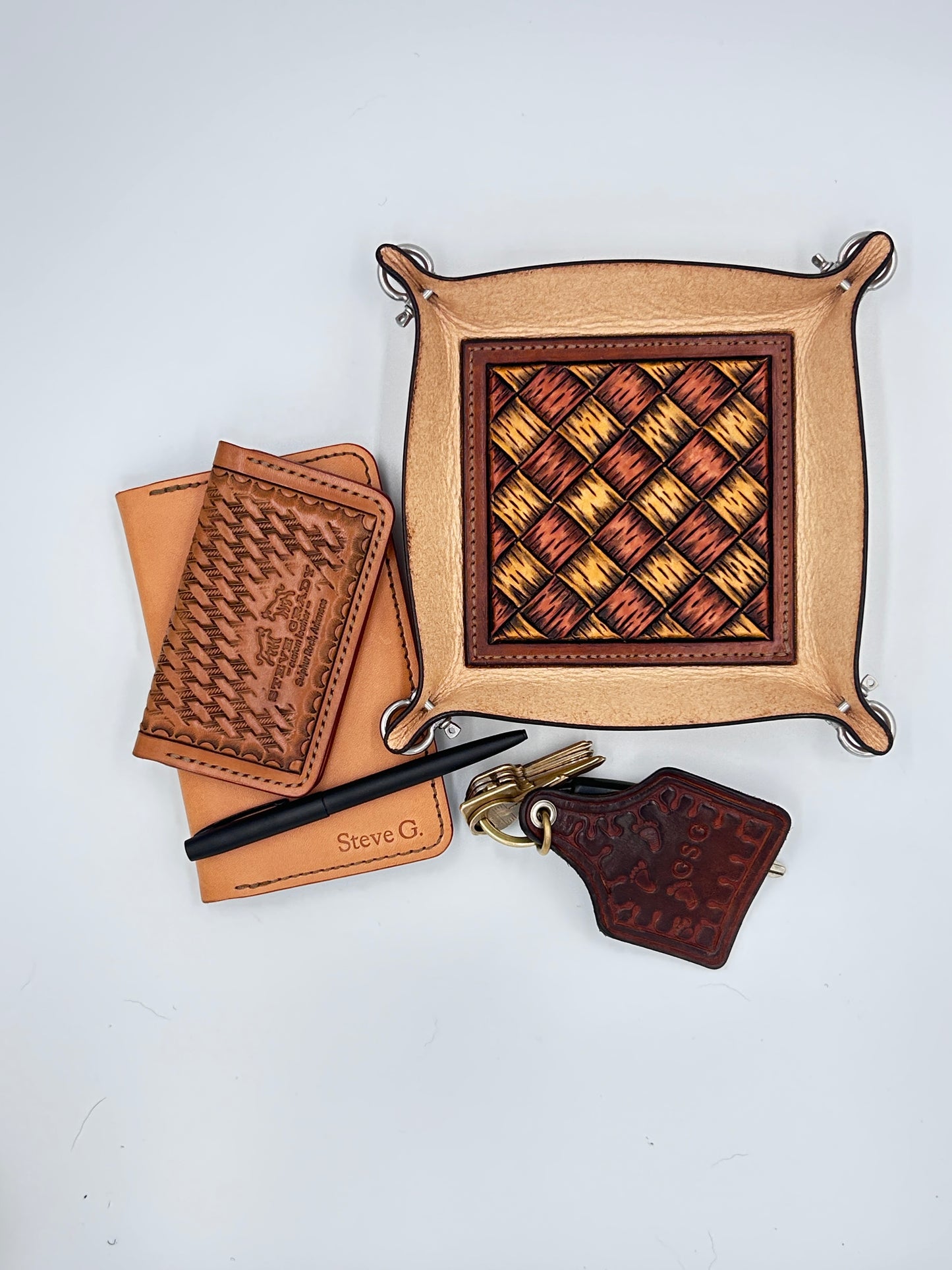 Steve Grady Leather Valet Tray