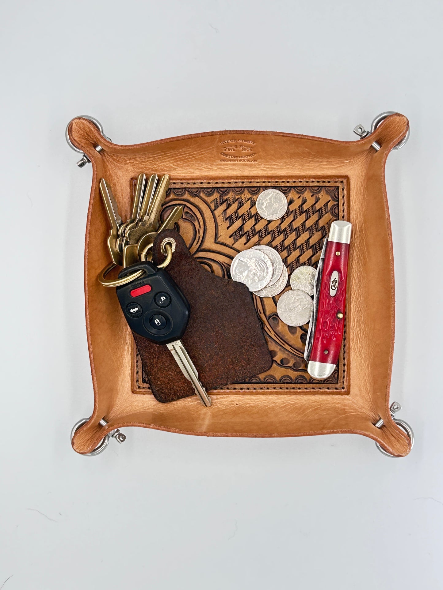 Steve Grady Leather Valet Tray