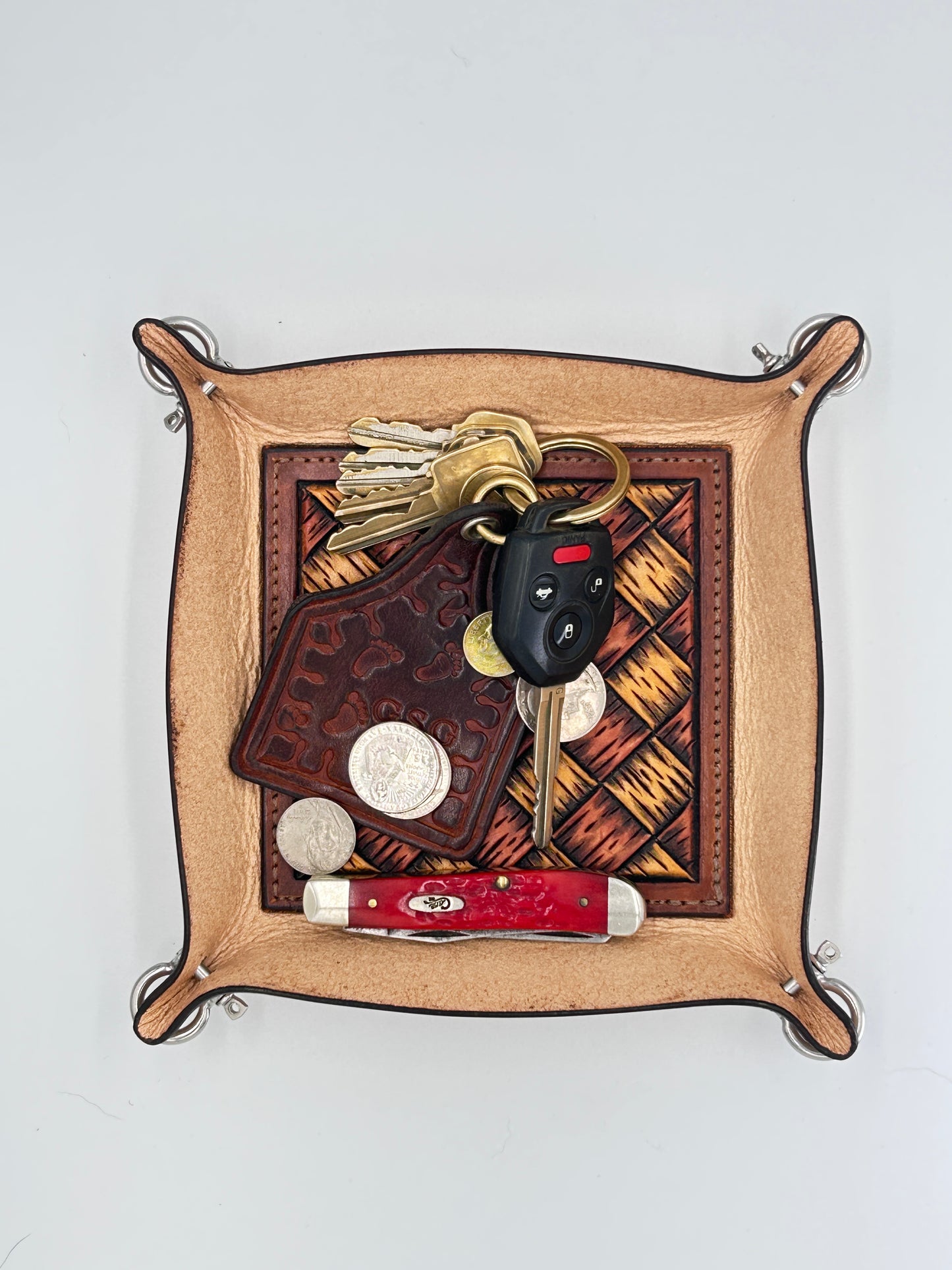 Steve Grady Leather Valet Tray