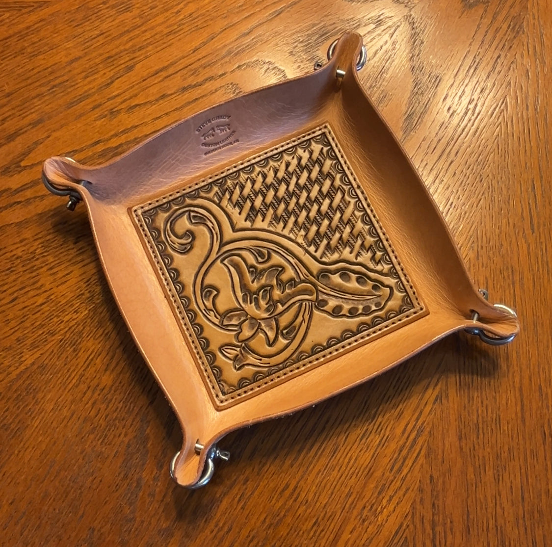 Steve Grady Leather Valet Tray