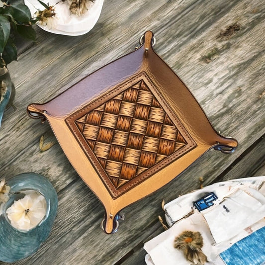 Steve Grady Leather Valet Tray
