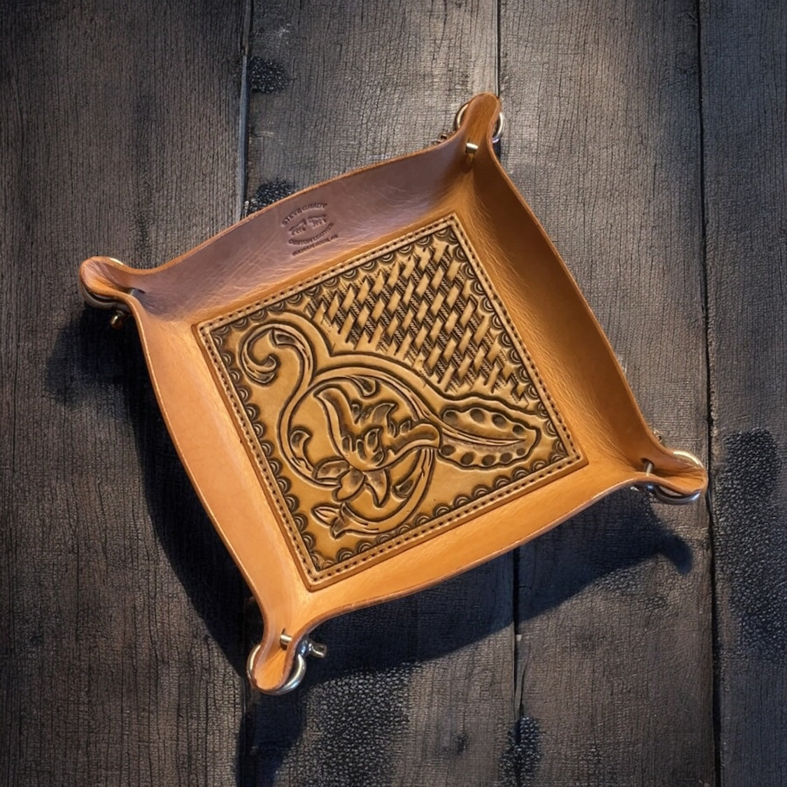 Steve Grady Leather Valet Tray