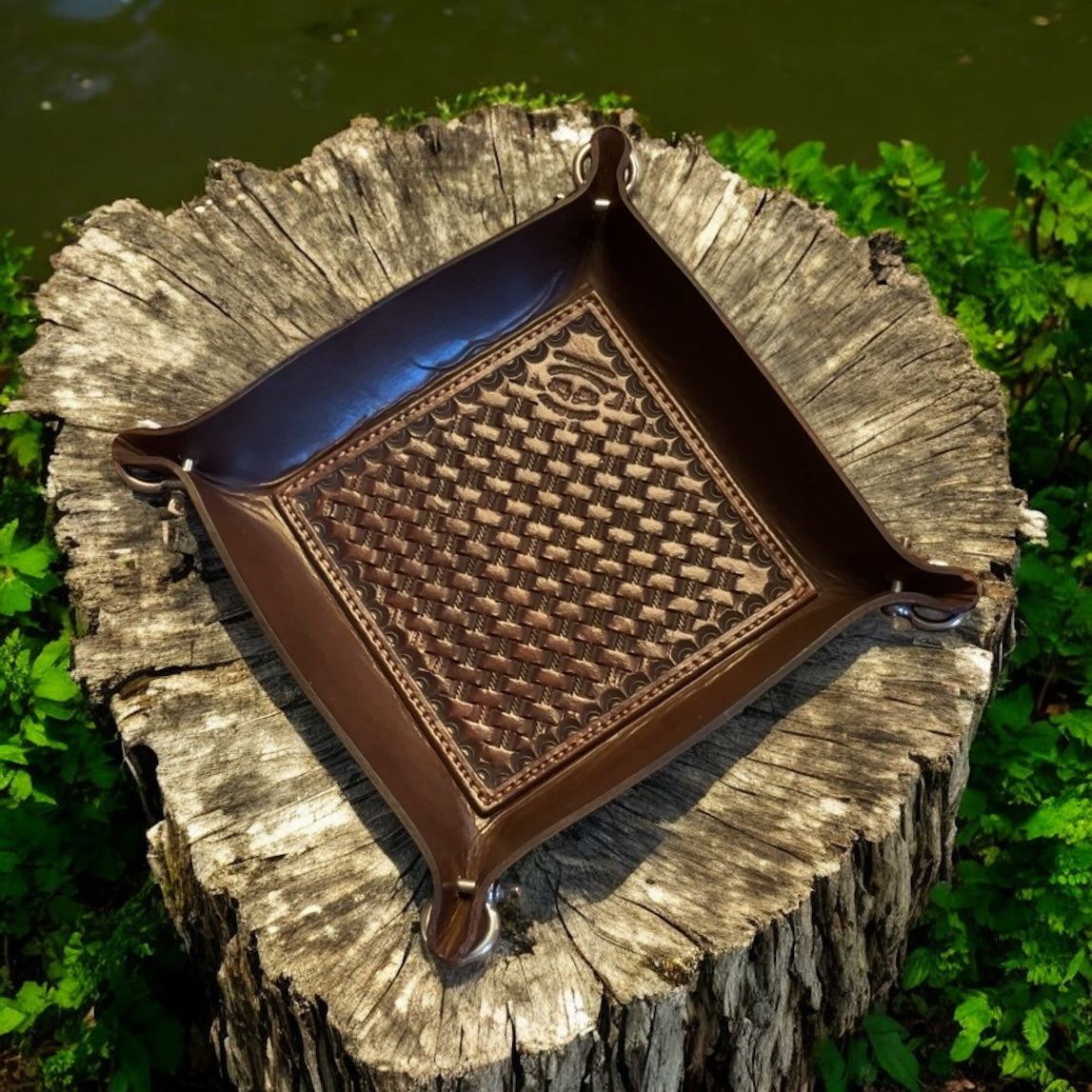 Steve Grady Leather Valet Tray