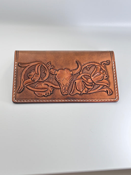 Tooled Checkbook Cover