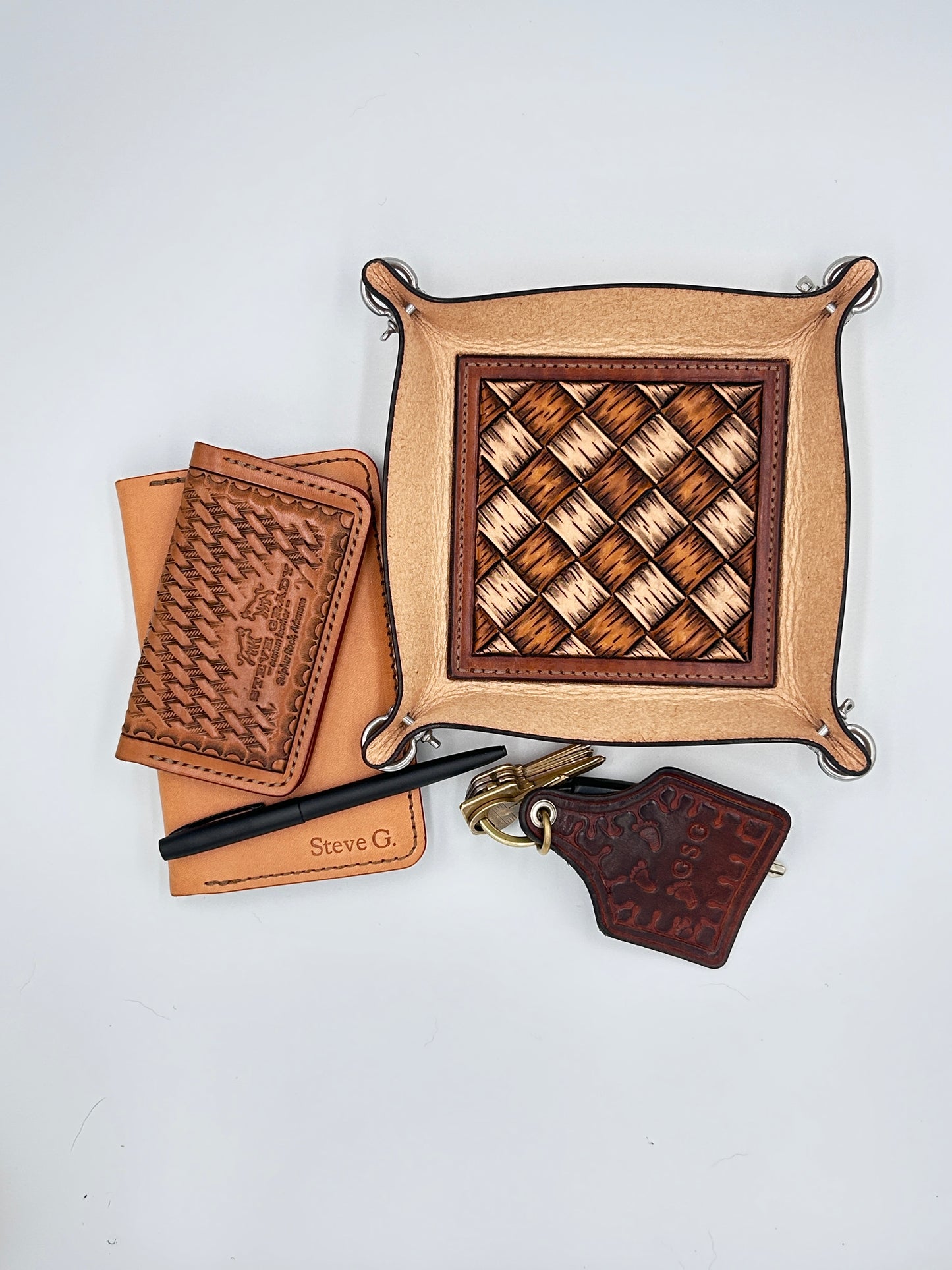 Steve Grady Leather Valet Tray
