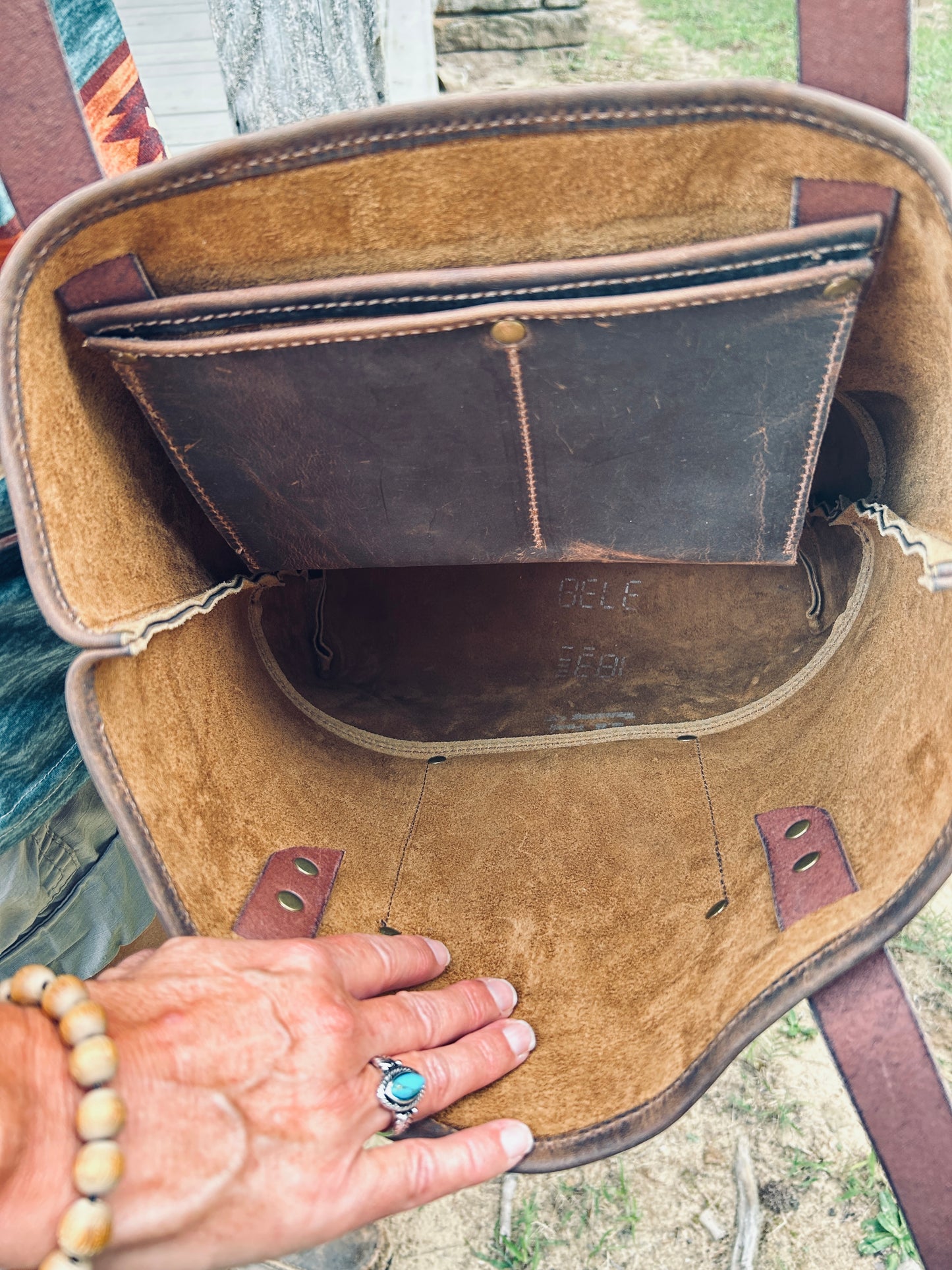 Pull up leather totes