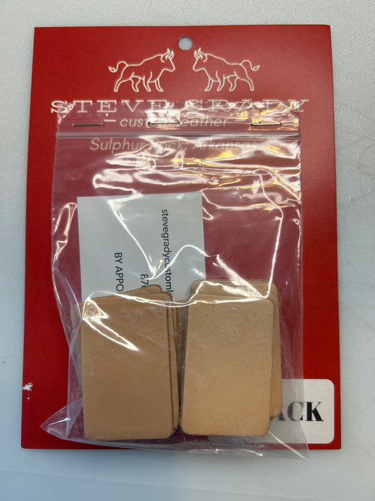Small leather hair clip blank (10 pack)