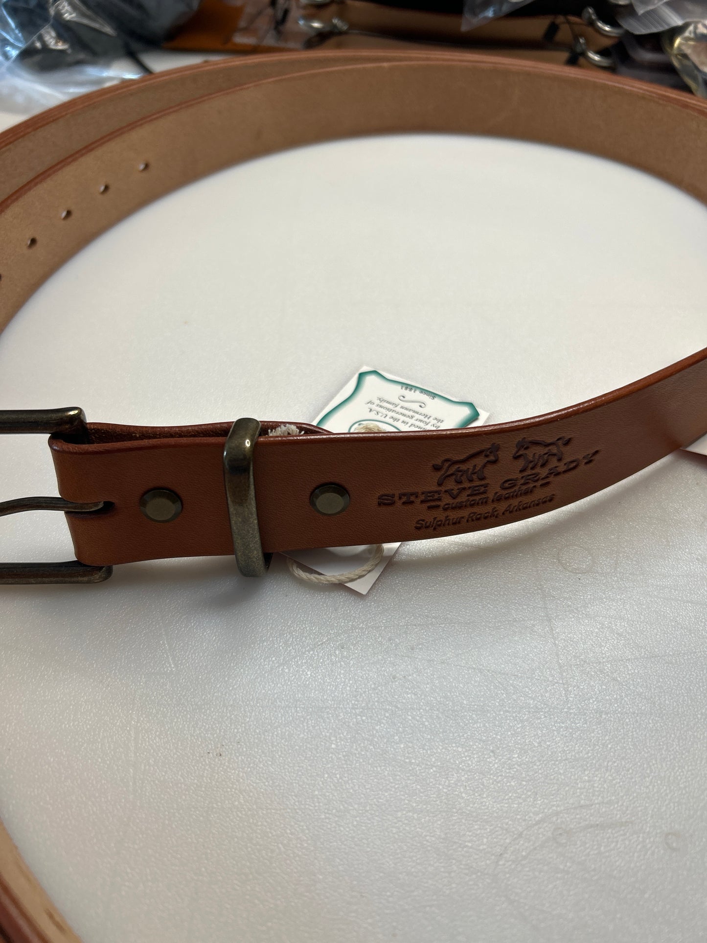 Natural hand made belt