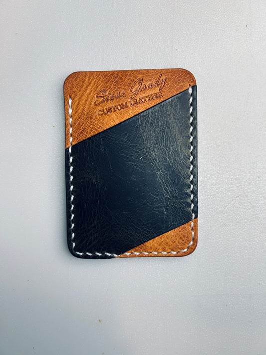 Italian leather card/cash wallet